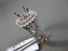 ESTATE LARGE .92CT DIAMOND 14KT WHITE & ROSE GOLD 3D SEMI MOUNT ENGAGEMENT RING