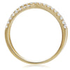 ESTATE .32CT DIAMOND 14KT YELLOW GOLD 3D CLASSIC CRISS CROSS INFINITY LOVE RING