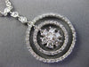 ESTATE 1.0CT DIAMOND 14KT WHITE GOLD BEZEL FLOWER SNOWFLAKE BY THE YARD NECKLACE