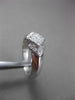 ESTATE WIDE .35CT ROUND & PRINCESS DIAMOND 14KT WHITE GOLD FUN RING #23473