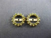 ESTATE .50CT FANCY YELLOW DIAMOND 14KT YELLOW GOLD CLASSIC ROUND JACKET EARRINGS