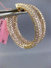 ESTATE LARGE 5.92CT PINK DIAMOND 18KT ROSE GOLD DOUBLE SIDED OVAL HOOP EARRINGS
