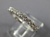 ESTATE .65CT DIAMOND 18KT WHITE GOLD 11 STONE SEMI ETERNITY ANNIVERSARY RING