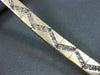 ANTIQUE WIDE 2.30CT DIAMOND 14KT YELLOW GOLD WAVE ZIG ZAG TENNIS BRACELET #19746
