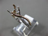 ESTATE .17CT DIAMOND 14KT WHITE & ROSE GOLD INFINITY SEMI MOUNT ENGAGEMENT RING