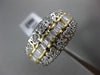 ESTATE WIDE 1CT ROUND DIAMOND 14KT TWO TONE GOLD FLOWER WEDDING ANNIVERSARY RING