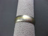 ESTATE WIDE 14KT TWO TONE GOLD CLASSIC MATTE WEDDING ANNIVERSARY RING 6mm #23596