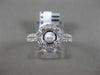 ESTATE .69CT DIAMOND 14KT WHITE GOLD FOUR PRONG HALO SEMI MOUNT ENGAGEMENT RING