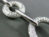 ESTATE LONG 2.2CT DIAMOND 18K WHITE GOLD CIRCLE OF LIFE FILIGREE TOGGLE BRACELET