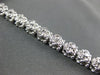 ESTATE WIDE 1.41CT DIAMOND 14KT WHITE GOLD ETOILE FILIGREE ROPE TENNIS BRACELET