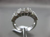 ESTATE WIDE 1.32CT DIAMOND 14KT WHITE GOLD 3D MULTI ROW WEDDING ANNIVERSARY RING