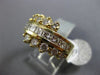 ESTATE WIDE 2.0CT DIAMOND 14K YELLOW GOLD CRISS CROSS WEDDING ANNIVERSARY RING