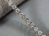 ESTATE 2.0CT ROUND CUT DIAMOND 14KT YELLOW GOLD 3D CLASSIC 2mm TENNIS BRACELET