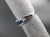 ESTATE 1.61CT DIAMOND & AAA SAPPHIRE 18KT WHITE GOLD GRADUATING ANNIVERSARY RING