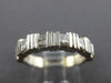 ESTATE .72CT DIAMOND 14KT WHITE GOLD 3D CHANNEL PRINCESS ANNIVERSARY RING #1796