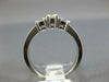 .64CT DIAMOND 14KT WHITE GOLD 3 STONE PAST PRESENT FUTURE ENGAGEMENT RING #1569