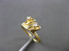 ESTATE .04CT DIAMOND 14KT YELLOW GOLD DOUBLE SOLITAIRE HEART LOVE RING #24514