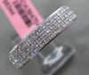 ESTATE WIDE 1.14CT DIAMOND 18KT WHITE GOLD 3D INVISIBLE WEDDING ANNIVERSARY RING