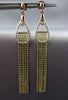 ESTATE LARGE .39CT DIAMOND 14K TRI COLOR GOLD CHANDELIER HANGING HUGGIE EARRINGS