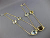 ESTATE LARGE 16.21CT AAA MULTI GEM 14K YELLOW GOLD TEAR DROP PEAR SHAPE NECKLACE