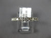 ESTATE .86CT DIAMOND 14KT WHITE GOLD 3D ROUND SEMI ETERNITY ANNIVERSARY RING