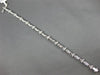 ESTATE .33CT DIAMOND 18KT WHITE GOLD 3D ETOILE TRIANGULAR LOVE TENNIS BRACELET