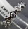ESTATE .80CT DIAMOND 14KT WHITE GOLD 3D ETERNITY WEDDING ANNIVERSARY RING #7017