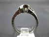 ESTATE .65CT DIAMOND 14KT WHITE GOLD SEMI BEZEL SEMI MOUNT ENGAGEMENT RING #5953
