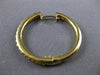 ESTATE .54CT DIAMOND 14KT YELLOW GOLD 3D HOOP HUGGIE HANGING EARRINGS #16814