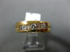 ESTATE WIDE 1.02CT DIAMOND 14KT YELLOW GOLD 7 STONE COMFORT FIT ANNIVERSARY RING