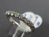 ESTATE .51CT ROUND DIAMOND 14KT WHITE GOLD 3D CLASSIC 7 STONE ANNIVERSARY RING