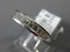 ESTATE .91CT DIAMOND 18K WHITE GOLD 3D BAGUETTE CHANNEL WEDDING ANNIVERSARY RING