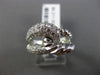 ESTATE 1.14CT ROUND DIAMOND 18KT WHITE GOLD 3D MULTI ROW INFINITY LOVE KNOT RING