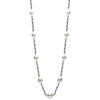 LARGE AAA SOUTH SEA PEARL 14K WHITE GOLD 3D CLASSIC BY THE YARD TIN CUP NECKLACE