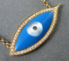 ESTATE .17CT DIAMOND AAA TURQUOISE & MOTHER OF PEARL 18KT ROSE GOLD 3D NECKLACE