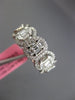 ESTATE LARGE 1.96CT DIAMOND 18KT WHITE GOLD 3D ETERNITY WEDDING ANNIVERSARY RING