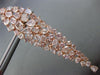 ESTATE EXTRA LARGE 18.98CT PINK DIAMOND 18KT ROSE GOLD CLUSTER HANGING EARRINGS