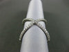 ESTATE .47CT DIAMOND 14KT WHITE GOLD 3D DOUBLE SIDED INFINITY X LOVE FUN RING
