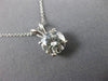 ESTATE 1.80CT MONZONITE 14KT WHITE GOLD 3D CLASSIC SOLITAIRE PENDANT #MILANO005