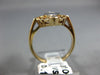 ANTIQUE .14CT DIAMOND 14K WHITE & YELLOW GOLD CLASSIC HEART FILIGREE RING #21032