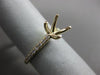 ESTATE .23CT DIAMOND 14KT YELLOW GOLD 3D FOUR PRONG SEMI MOUNT ENGAGEMENT RING
