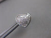 ESTATE 1.30CTW DIAMOND STAR HEART 14KT WHITE GOLD PUSHBACK EARRINGS 12MM #20989