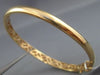 ESTATE WIDE 2.32CT DIAMOND 18KT ROSE GOLD CLASSIC MULTI ROW PAVE BANGLE BRACELET