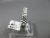 ESTATE WIDE 1.4CT DIAMOND 14KT WHITE GOLD 8 STONE WEDDING ANNIVERSARY RING 19752
