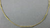 ESTATE .18CT ROUND DIAMOND 18KT YELLOW GOLD 3D CLASSIC BAR BY THE YARD NECKLACE