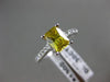 ESTATE 2.3CT DIAMOND & YELLOW TOPAZ 14K WHITE GOLD LUCIDA ENGAGEMENT RING #22462