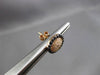 ESTATE .57CT WHITE & BLACK DIAMOND 14KT ROSE & BLACK GOLD CIRCULAR STUD EARRINGS