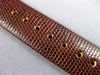 ANTIQUE LARGE HAMILTON 18KT YELLOW GOLD 3D RECTANGULAR LIZARD GRAIN WATCH #2079