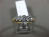 ESTATE .75CT DIAMOND 14KT WHITE & YELLOW GOLD 5 STONE GRADUATING SEMI BEZEL RING