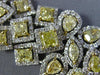 GIA LARGE 25.60CT WHITE & FANCY YELLOW DIAMOND 18KT 2 TONE GOLD TENNIS BRACELET